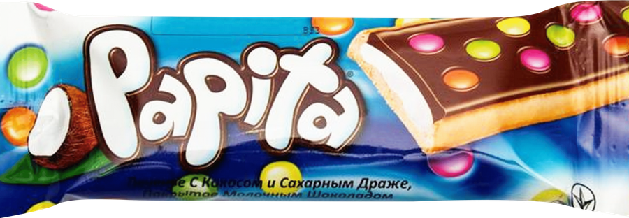 Печенье SOLEN Papita c драже и кокосовой начинкой, 33г