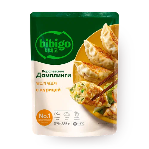 Дамплинги с курицей и овощами Королевские Bibigo