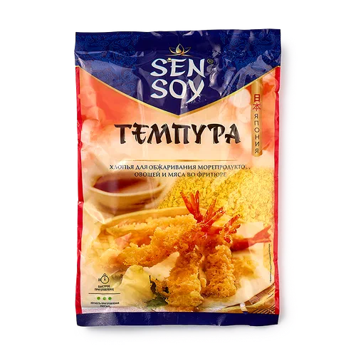 Хлопья панировочные Темпура для обжаривания в кляре Sen Soy