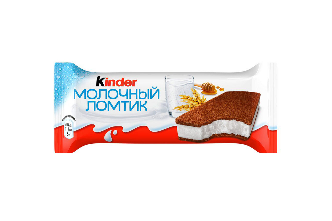 Пирожное Kinder Молочный ломтик 27,9% 28 г / Супермаркет