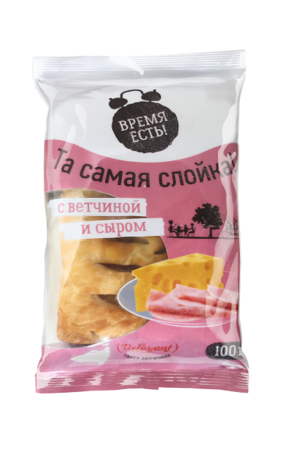 Слойка Delavant домашняя с ветчиной и сыром, 100г