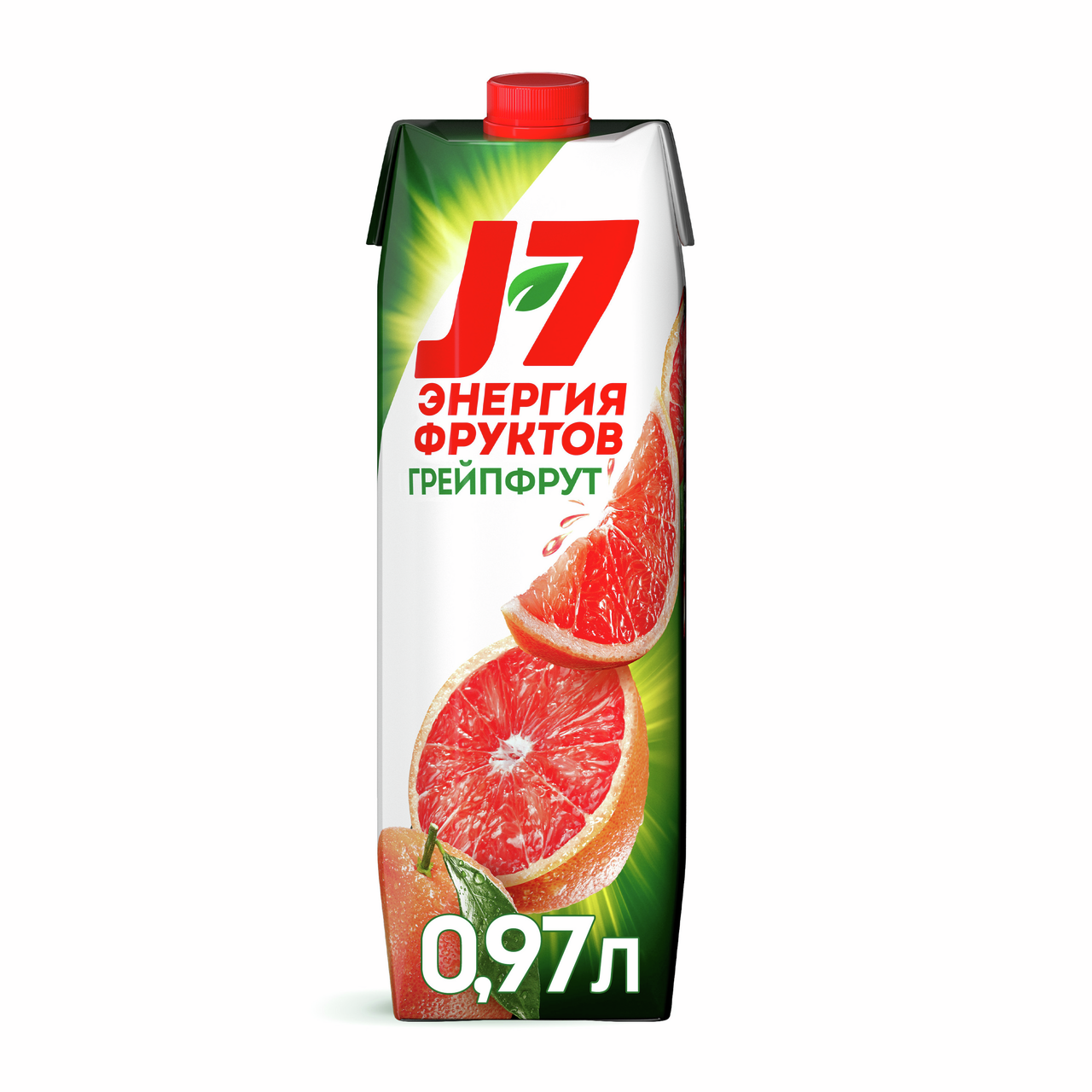 Нектар J7 Энергия Фруктов грейпфрутовый с мякотью, 970мл x 6 шт