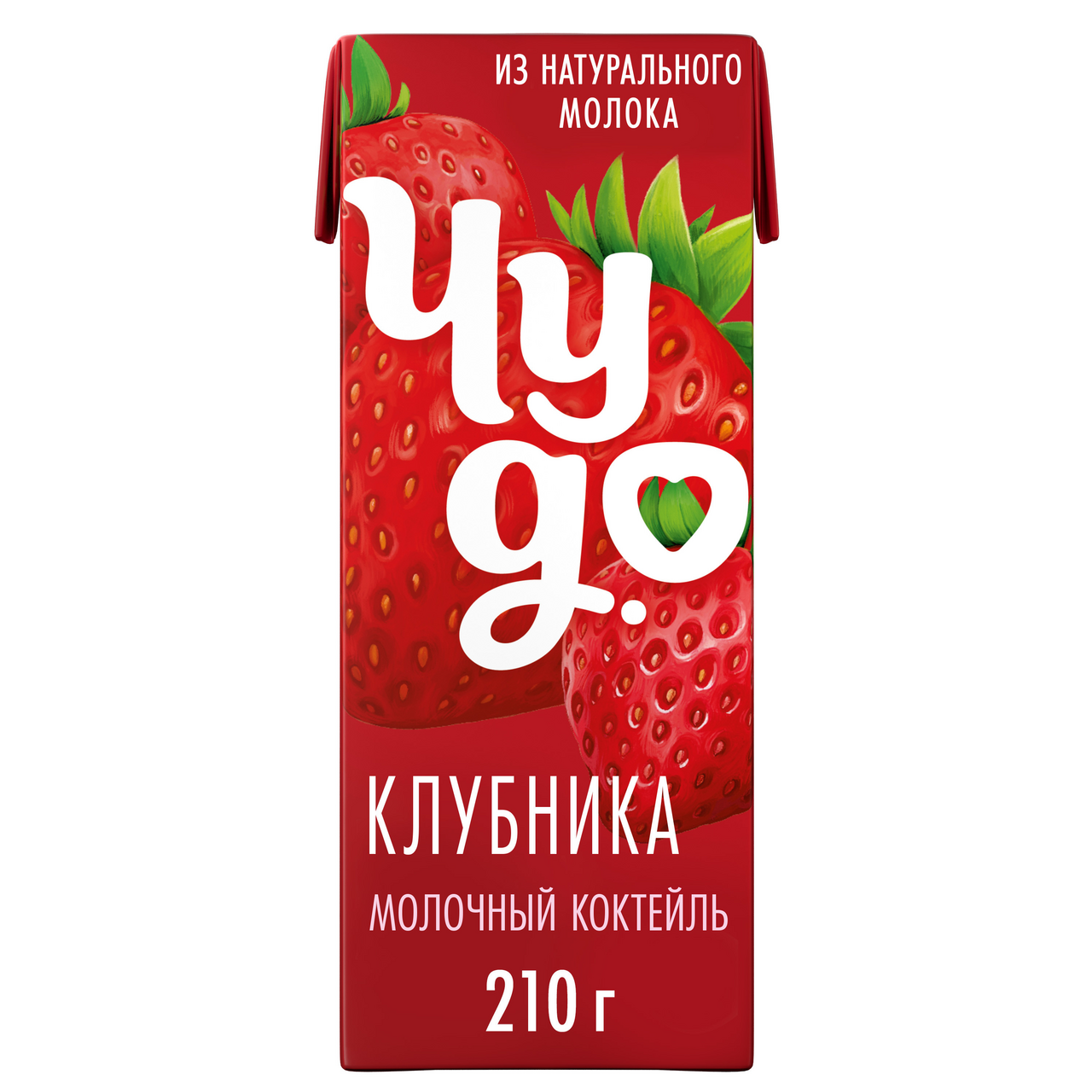 Коктейль молочный Чудо клубника 2%, 200г
