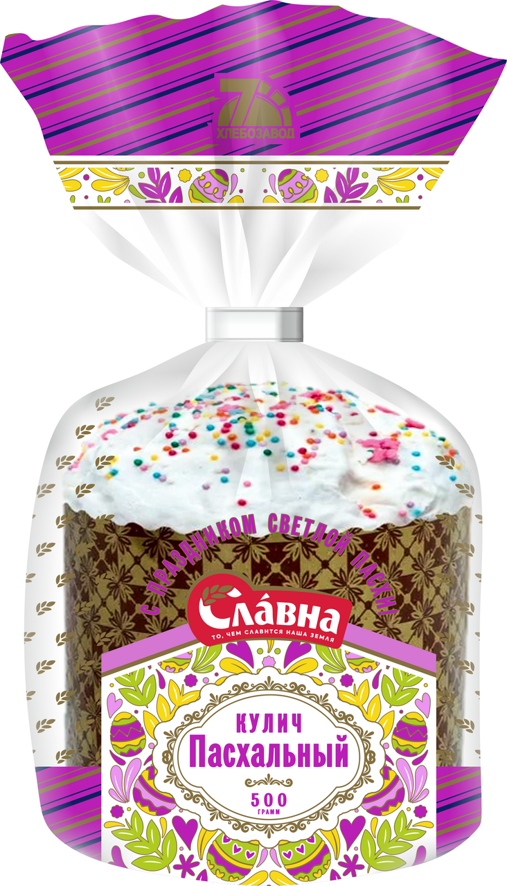 Кулич Пасхальный Славна, 500г