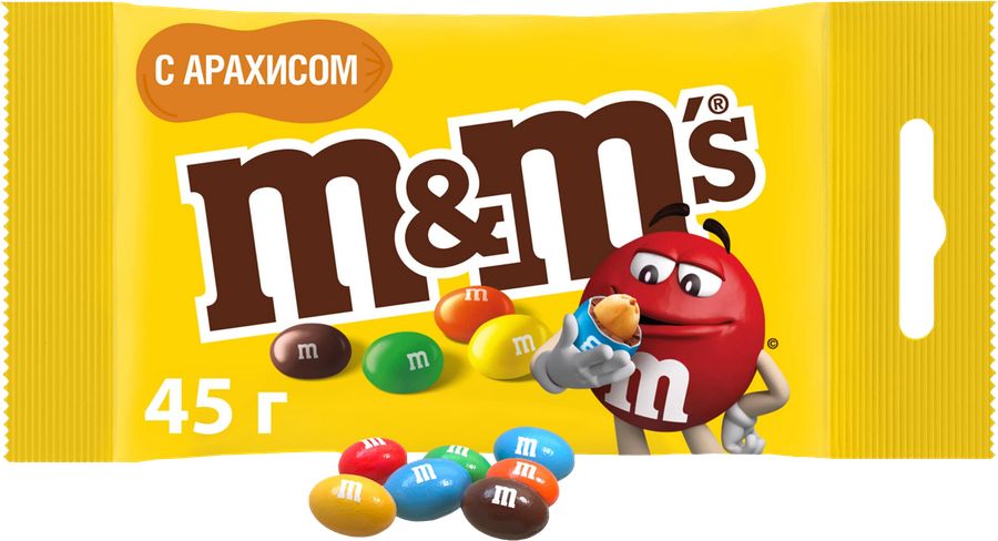 Драже M&M'S С арахисом, 45г