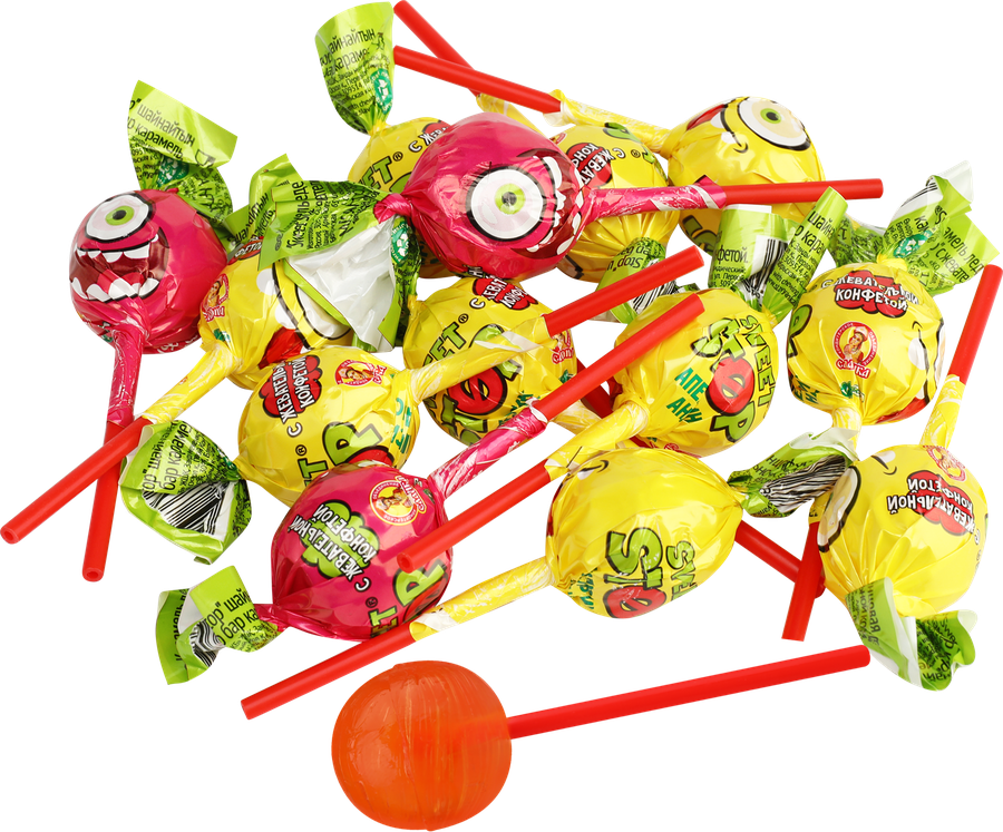 Карамель леденцовая SWEET STOP с жевательной конфетой, весовая