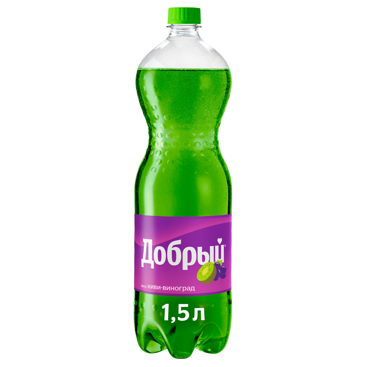 Напиток Добрый киви и виноград газированный, 1.5л