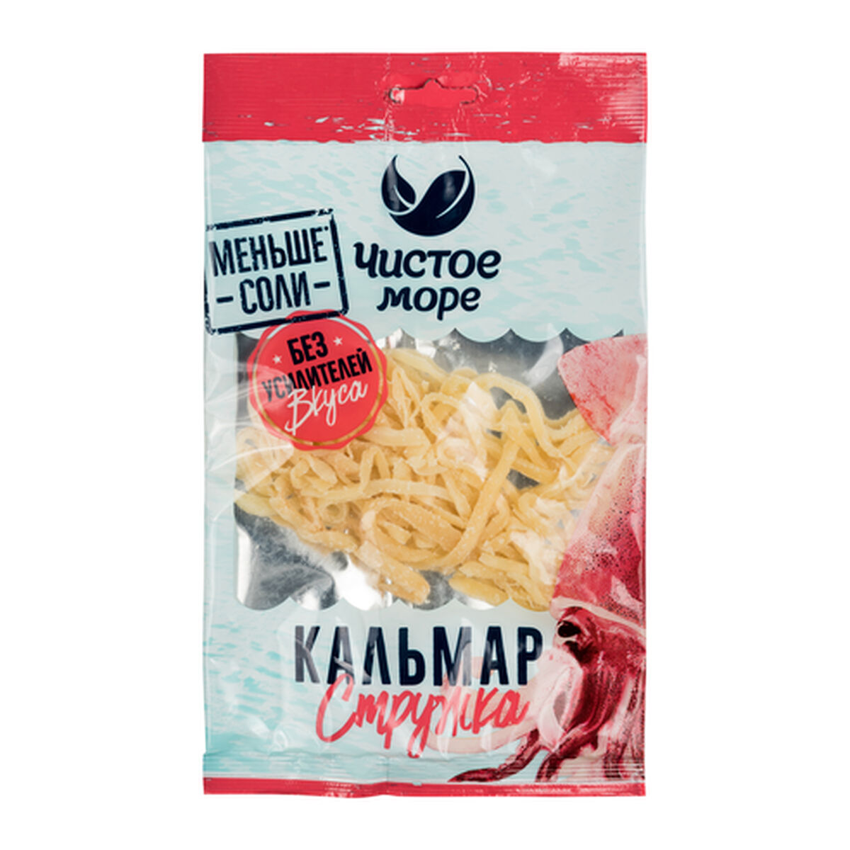 Перуанский кальмар, стружка, сушено-вяленая пищевая рыбная продукция, «Чистое море»