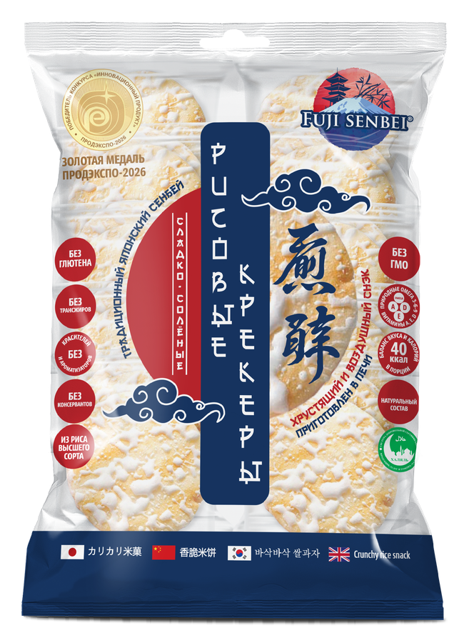 Рисовые крекеры сладко-соленые FUJI SENBEI, 106г.