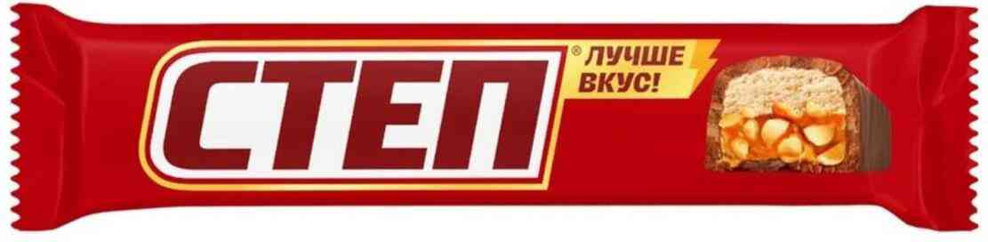 Батончик Степ нуга-арахис-карамель, 46г