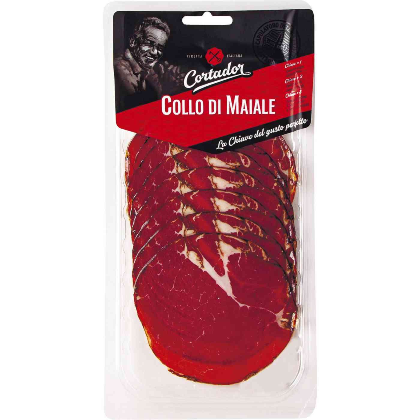 Шейка свиная сыровяленая Cortador Collo di Maiale, нарезка, 80г
