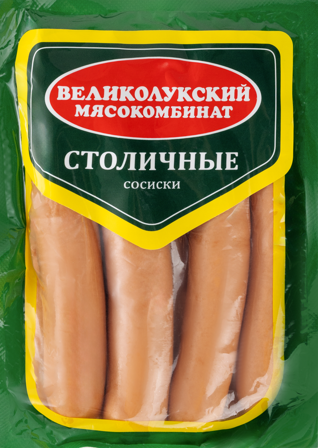Сосиски МК ВЕЛИКОЛУКСКИЙ Столичные, категория А, весовые