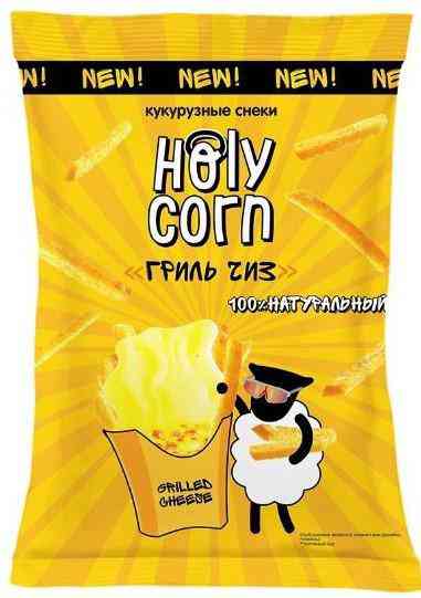 Снеки кукурузные Holy Corn гриль чиз, 30г