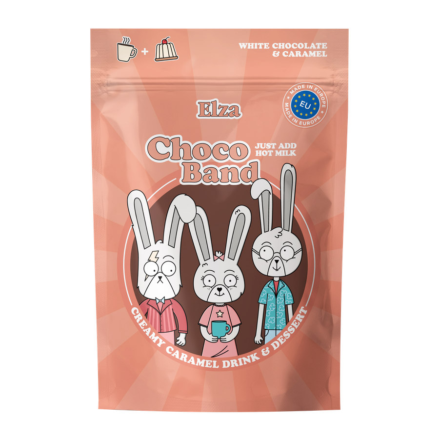 Какао напиток ELZA Choco Band Drink&Dessert Creamy Caramel, 200г