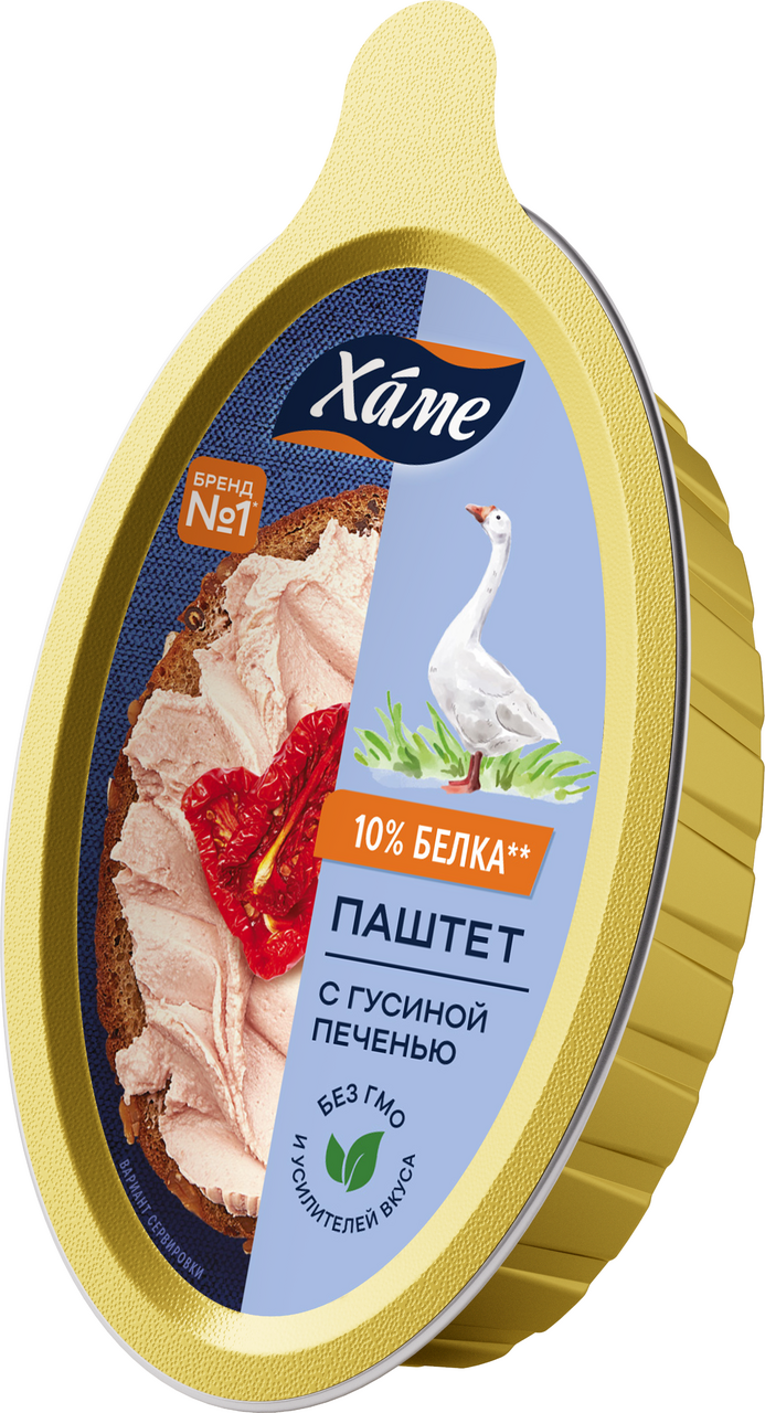 Паштет из гусиной печени Хаме Деликатесный, 105г