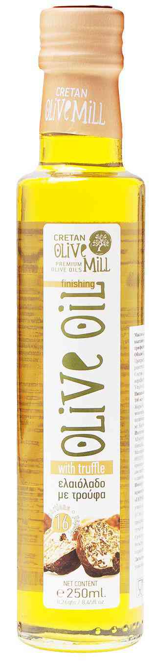 Масло оливковое Cretan Mill с трюфелем нерафинированное высшего качества (Extra Virgin), 0,25л