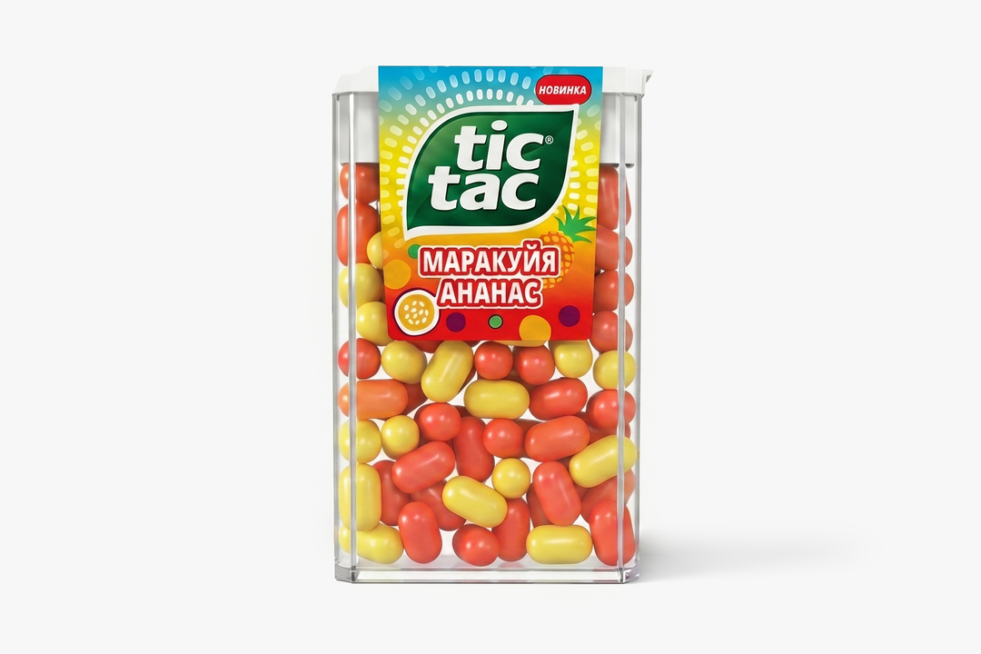Драже Tic Tac со вкусом маракуйи и ананаса 49 г / Супермаркет