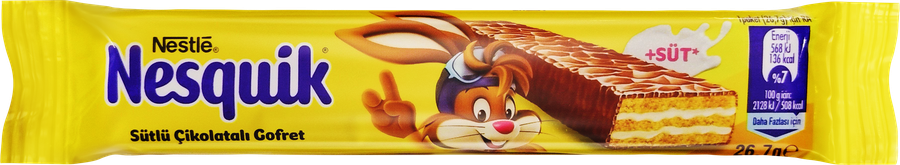 Вафля NESTLE Nesquik Wafer в молочном шоколаде, 26,7г