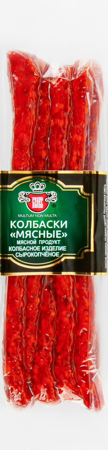 Колбаски сырокопченые ВЕЛЕС Мясные, высший сорт, 100г