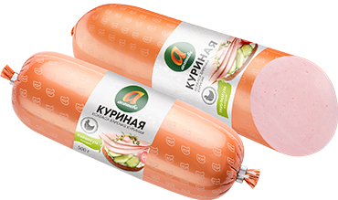 Колбаса Акашево Куриная из мяса птицы вареная, 500г