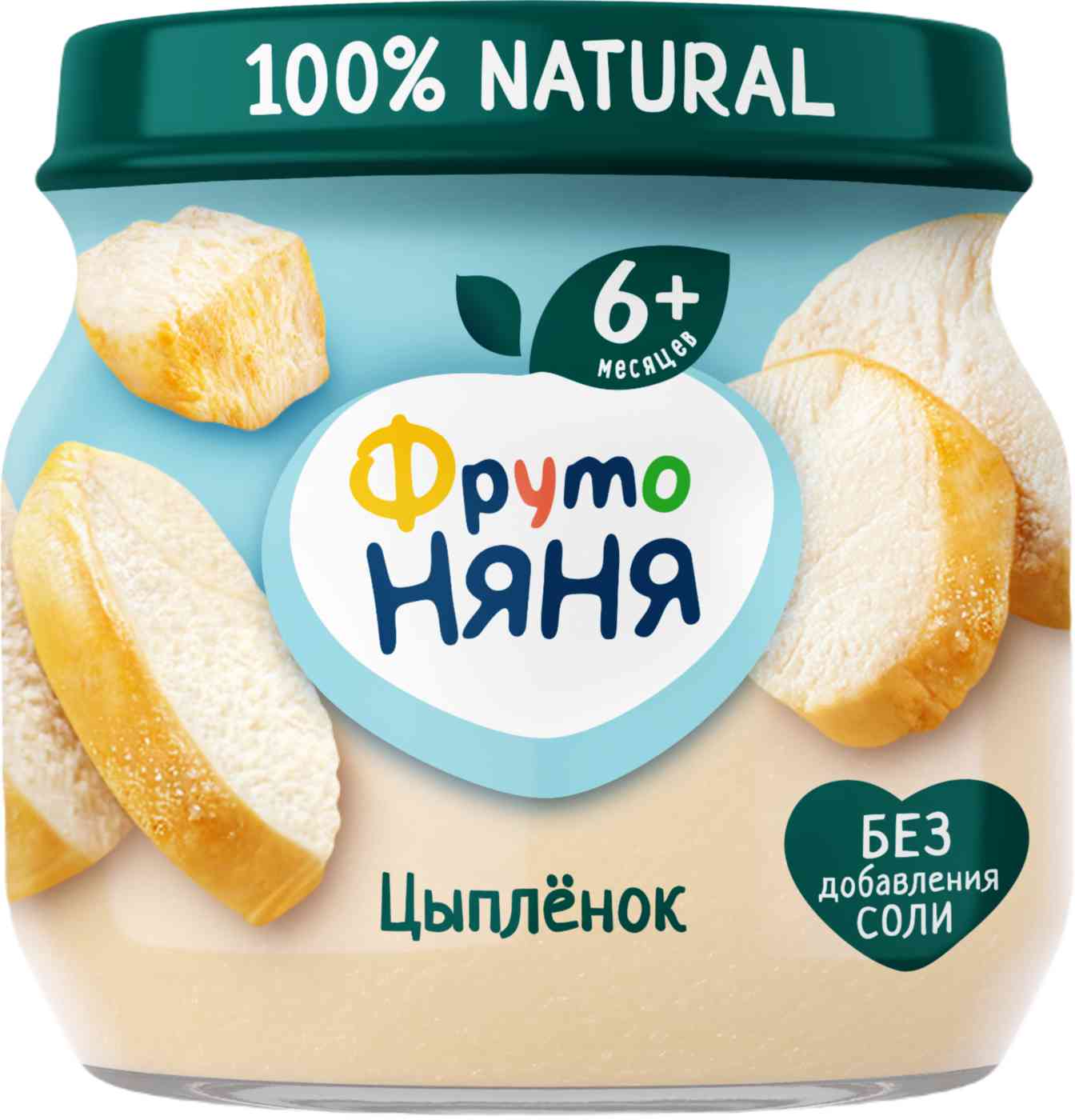 Пюре ФрутоНяня Цыплёнок, с 6 месяцев, 80г