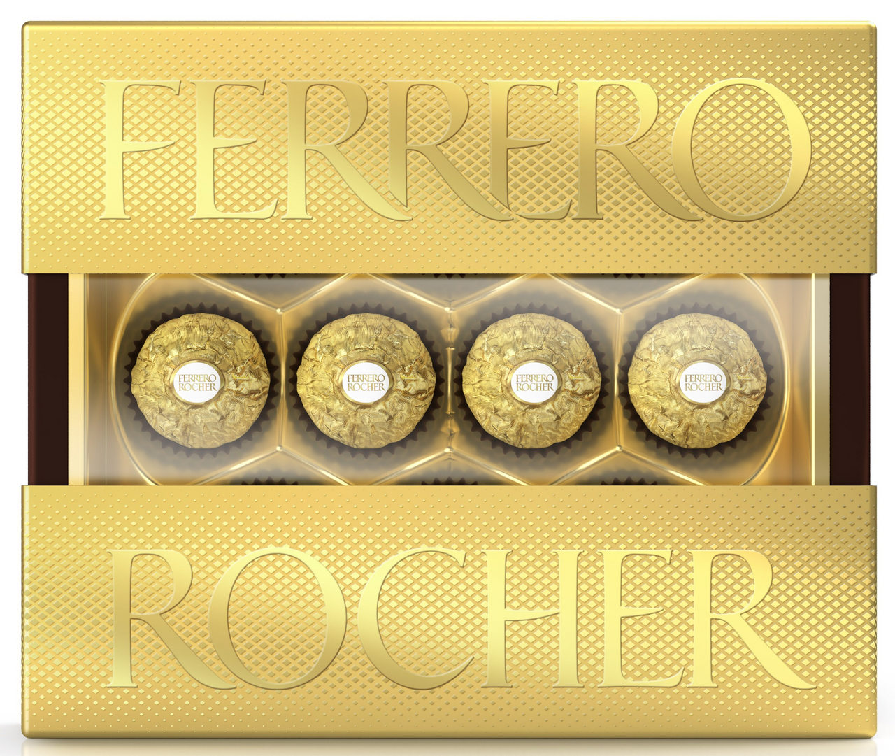 Набор конфет Ferrero Rocher хрустящие из молочного шоколада, 125г