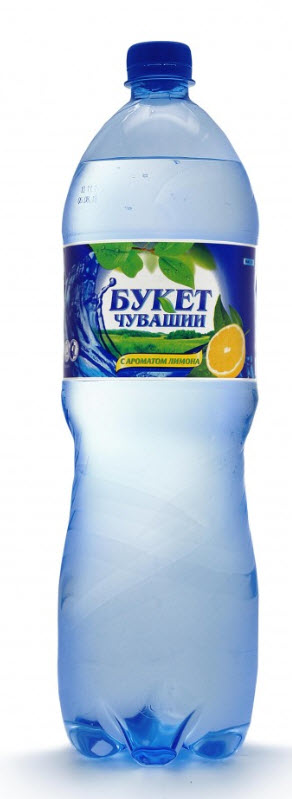 Вода Букет Чувашии с ароматом лимона газированная, 1.5л