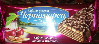 Вафла с вишна и фъстъци