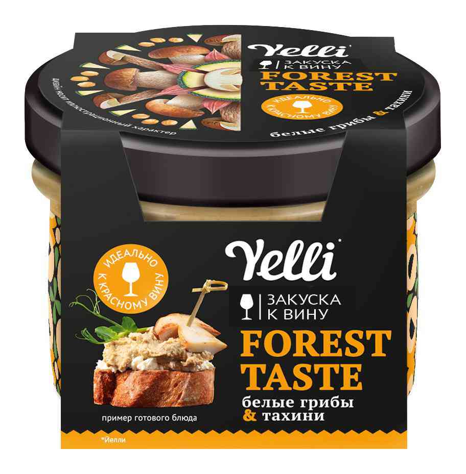 Топпинг для брускетт Yelli Forest taste закуска к вину, 100г