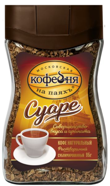 Кофе растворимый Московская кофейня на паяхъ Суаре, 95г