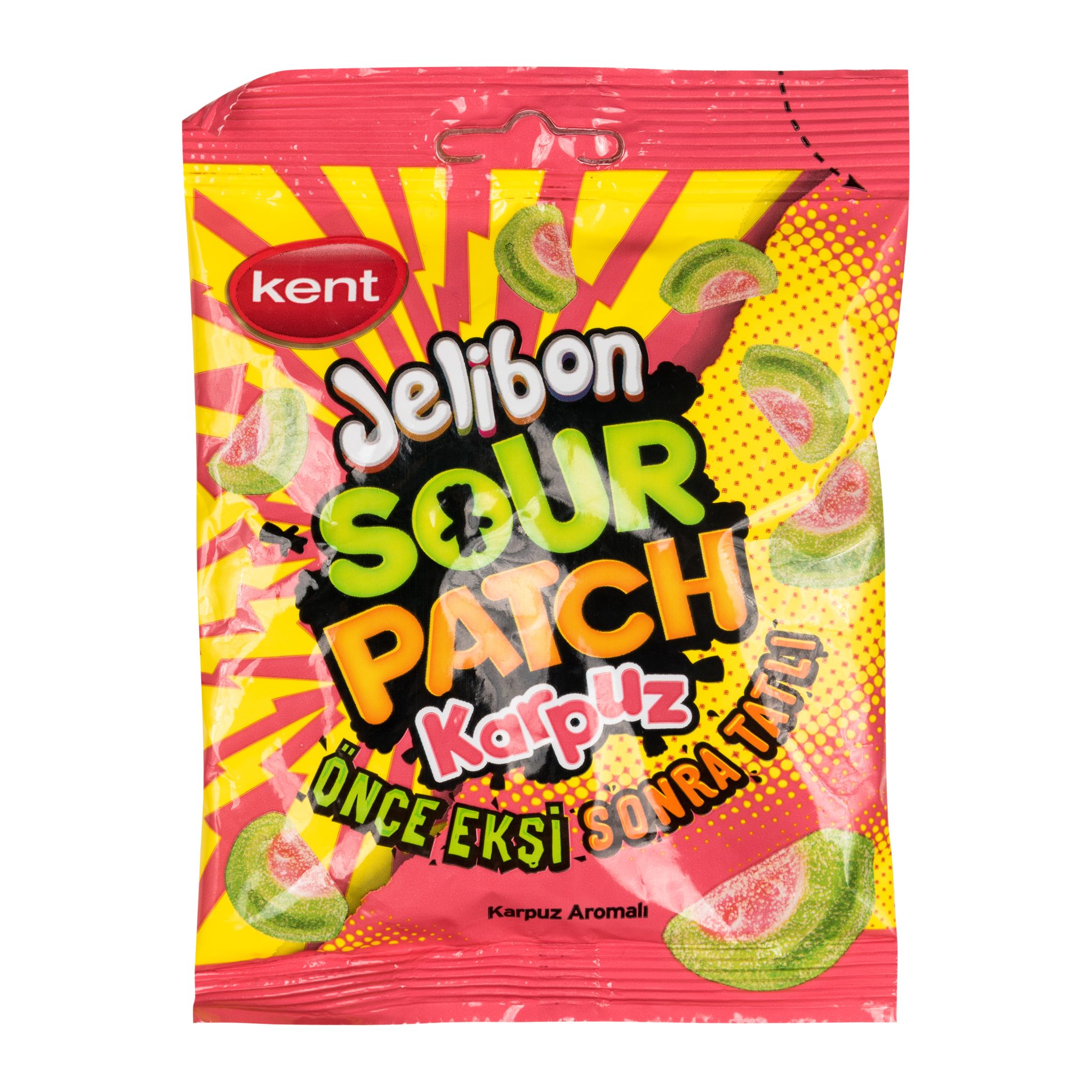 Jelibon Sour Patch «Арбуз», кисло-сладкие жевательные конфеты со вкусом арбуза