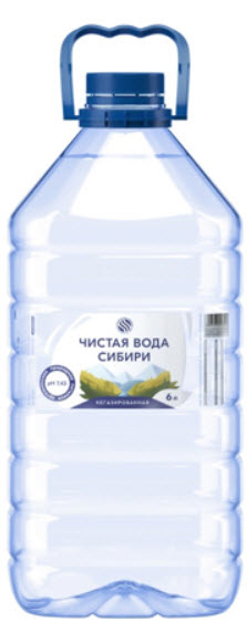 Вода Чистая вода Сибири питьевая негазированная, 6л