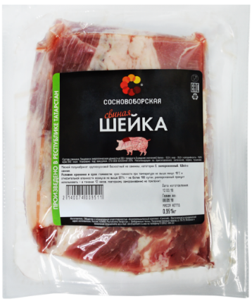 Шейка свиная Сосновоборская охлажденная, ~2.1кг