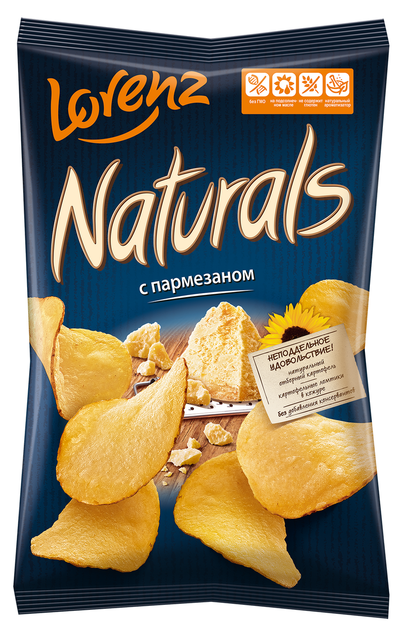 Чипсы Naturals Пармезан, 100г