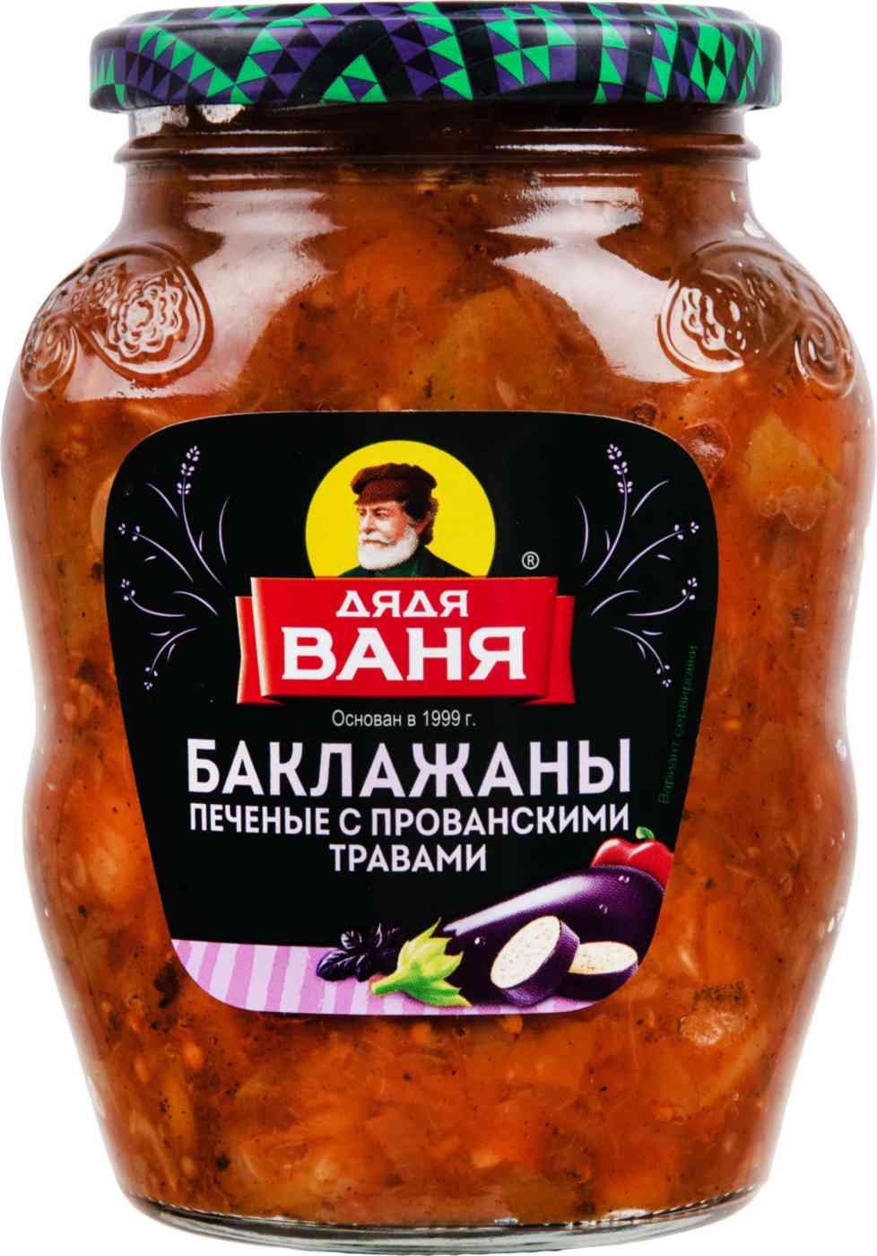 Баклажаны печеные с овощами Дядя Ваня в ароматных прованских специях, 350г