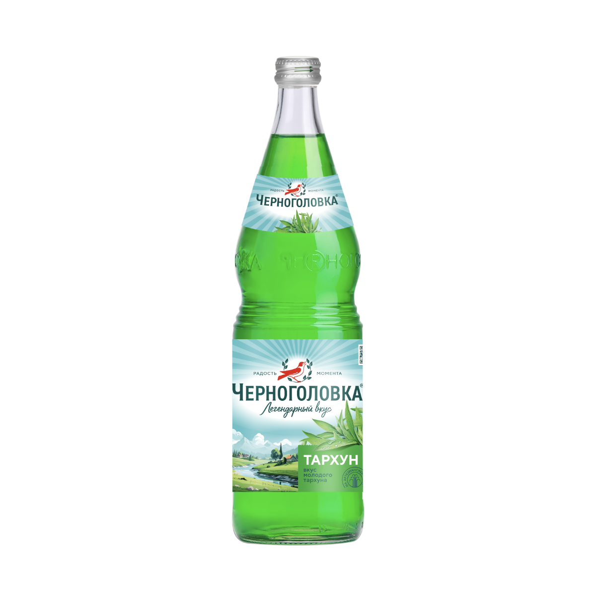 Лимонад Черноголовка Тархун сильногазированный, 1л