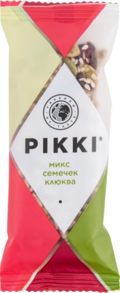 Батончик Pikki Микс семечек Клюква, 35г