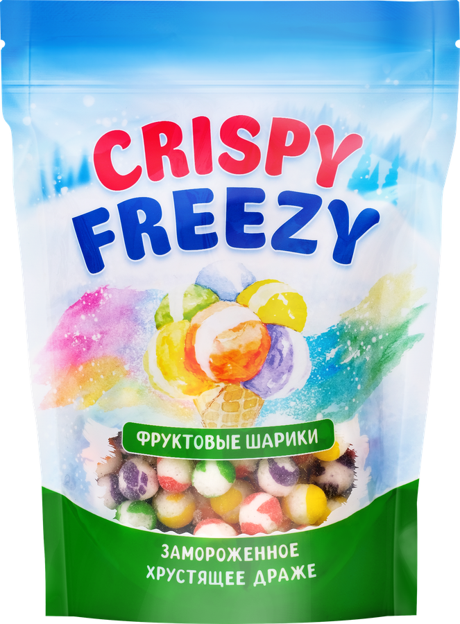 Драже FRESHBOX Crispy Freezy фруктовое сублимированное, 85г