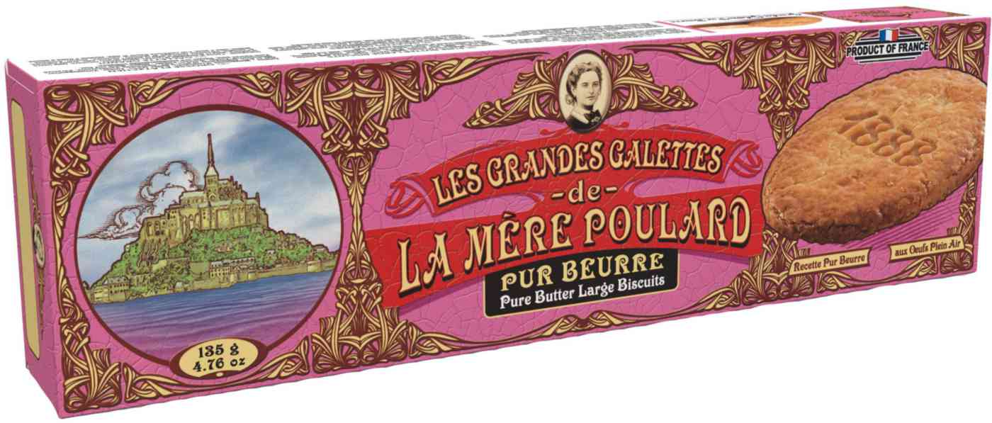 Печенье La Mere Poulard Pure Butter Large Biscuits, 135г
