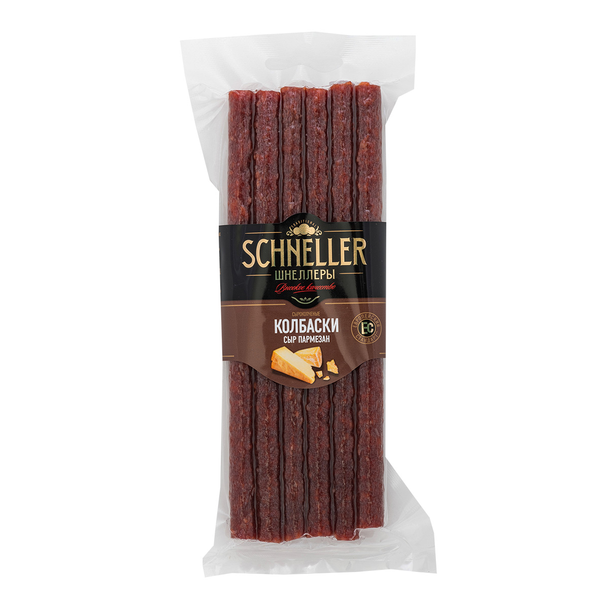 Колбаски Schneller с сыром Пармезан сырокопченые, 85г