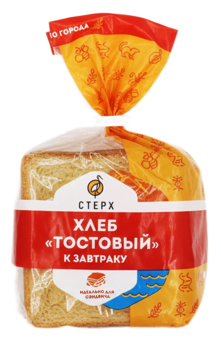 Хлеб Стерх тостовый к завтраку нарезка, 225г