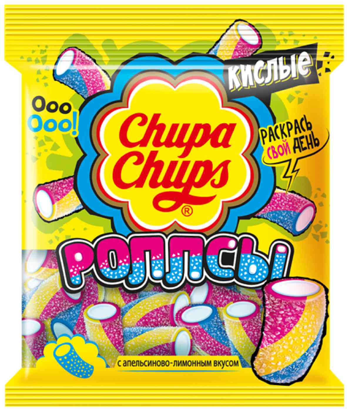 Мармелад жевательный Chupa Chups Роллсы, 70г