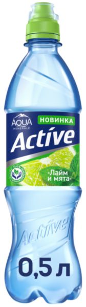 Напиток Aqua Minerale Актив Лайм и мята, 500мл