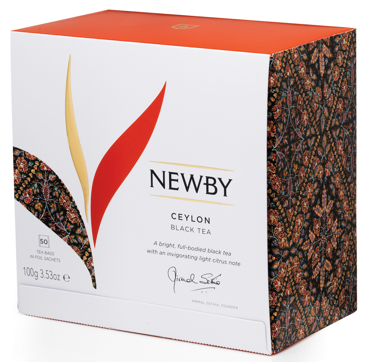 Чай Newby Ceylon черный (2г x 50шт), 100г