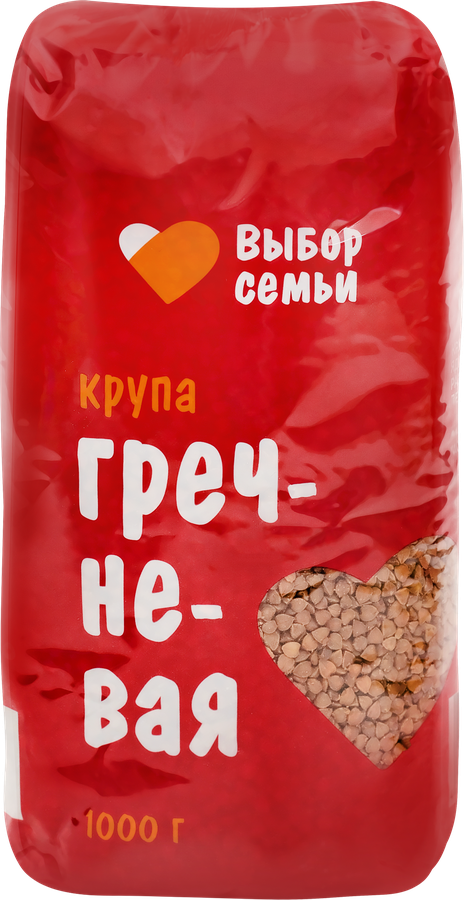 Крупа гречневая ВЫБОР СЕМЬИ 1-й сорт, 1кг