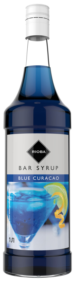 RIOBA Сироп голубой кюрасао, 1л