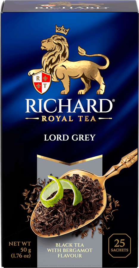 Чай черный RICHARD Lord Grey Цейлонский байховый, 25пак