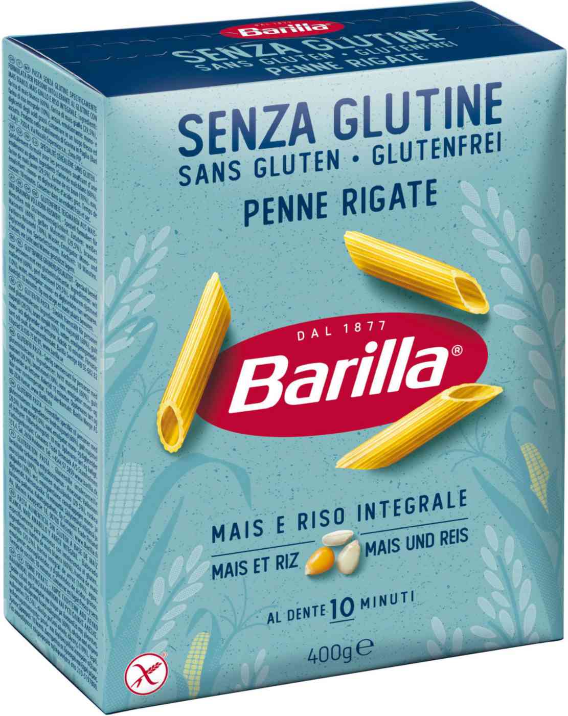 Макаронные изделия Barilla Пенне Ригате без глютена, 400г