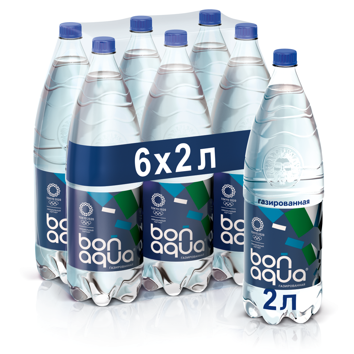 Вода BonaAqua негазированная, 2л x 6 шт