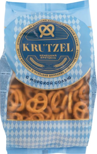 Крендельки Krutzel Немецкий бретцель с солью, 250г